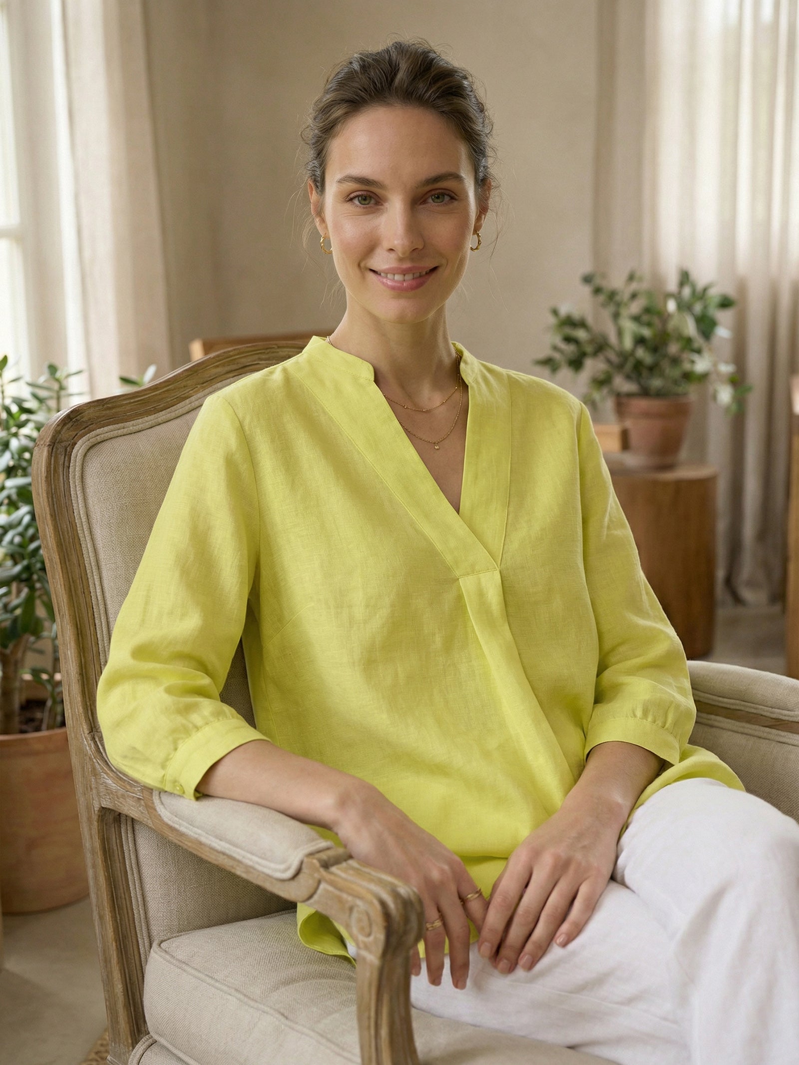 100% Linen Dress Shirt