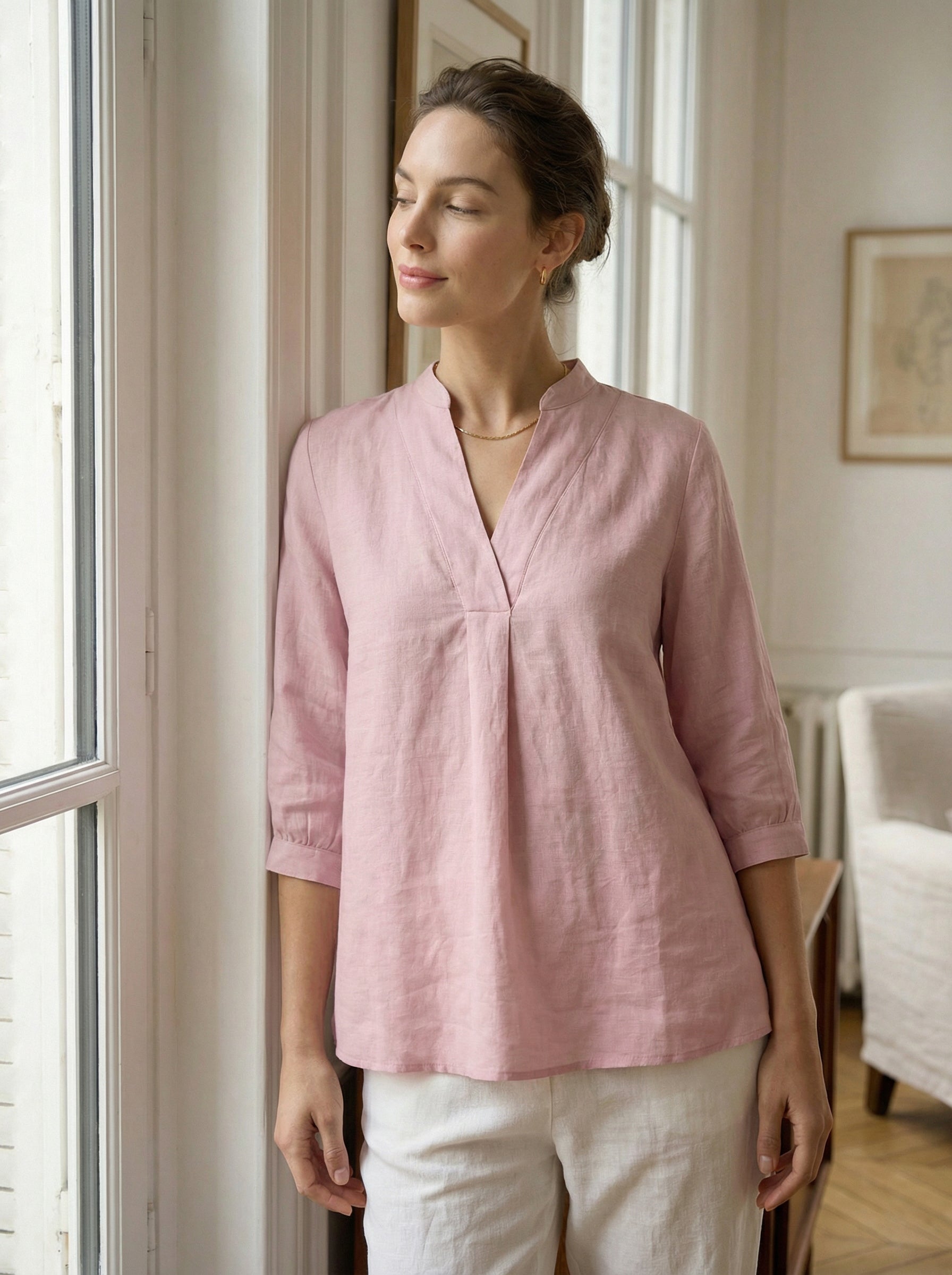 100% Linen Dress Shirt
