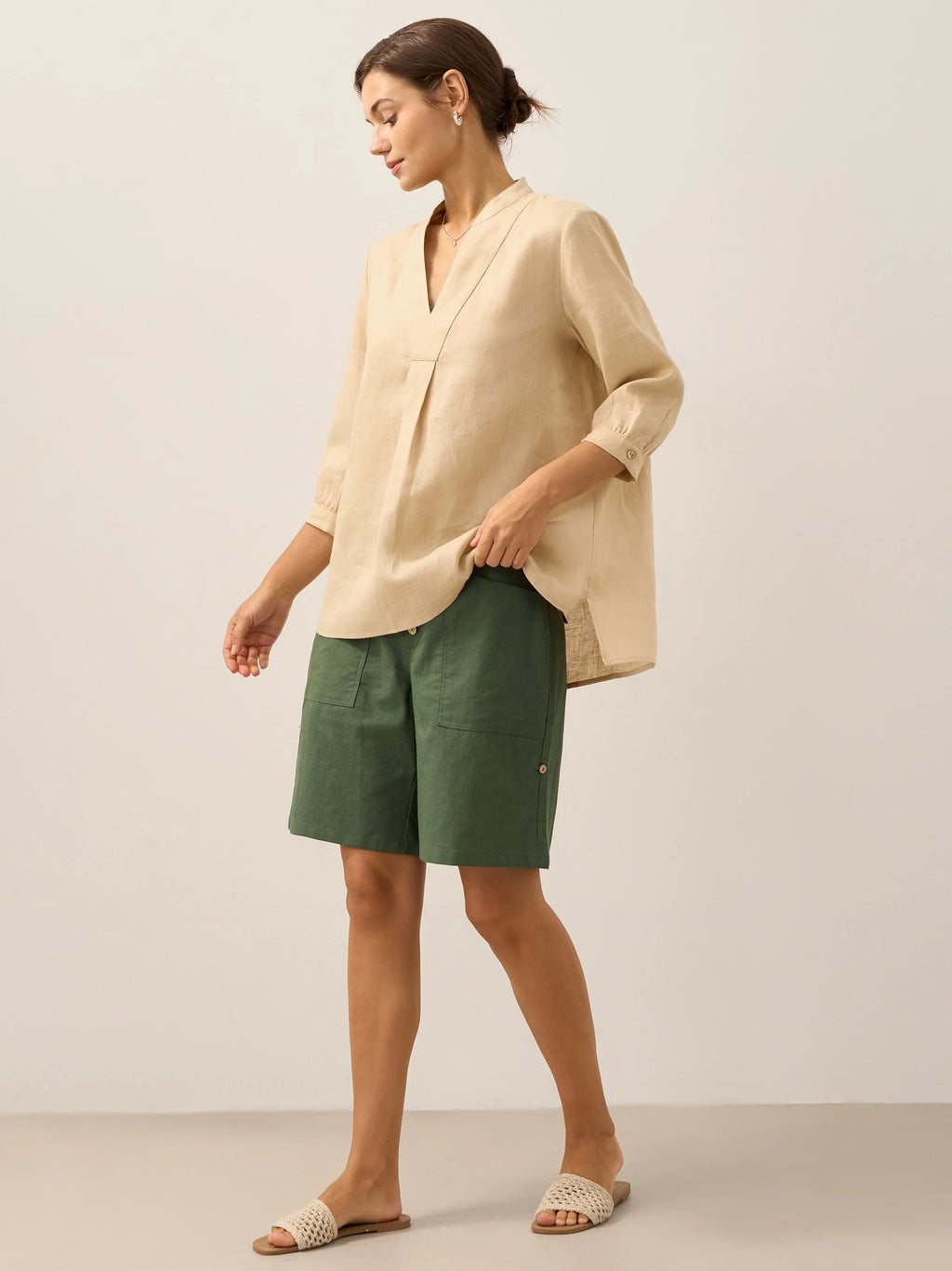 100% Linen Dress Shirt
