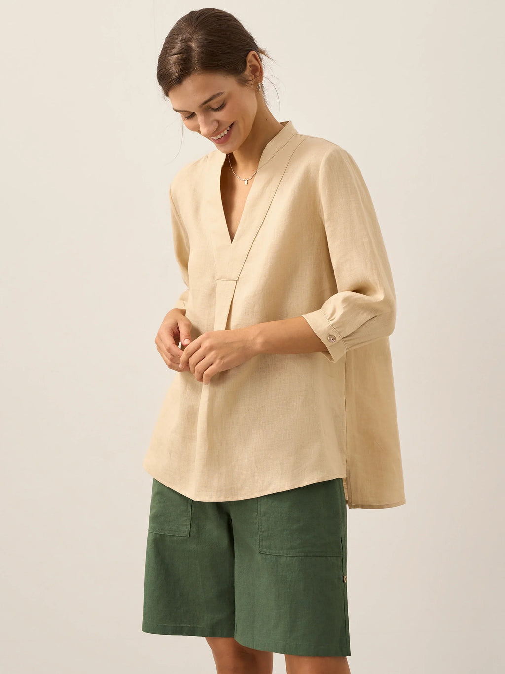 100% Linen Dress Shirt