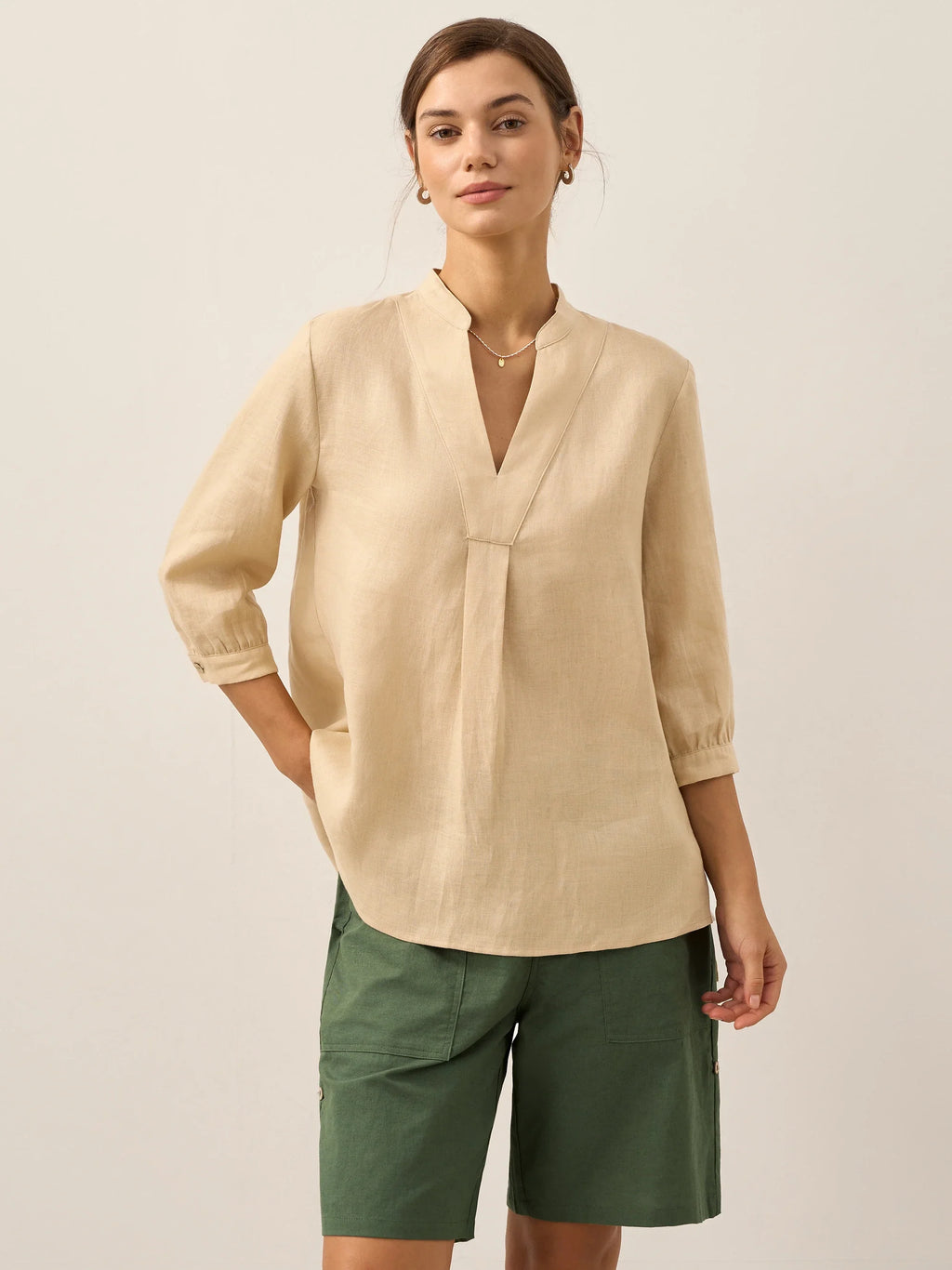 100% Linen Dress Shirt