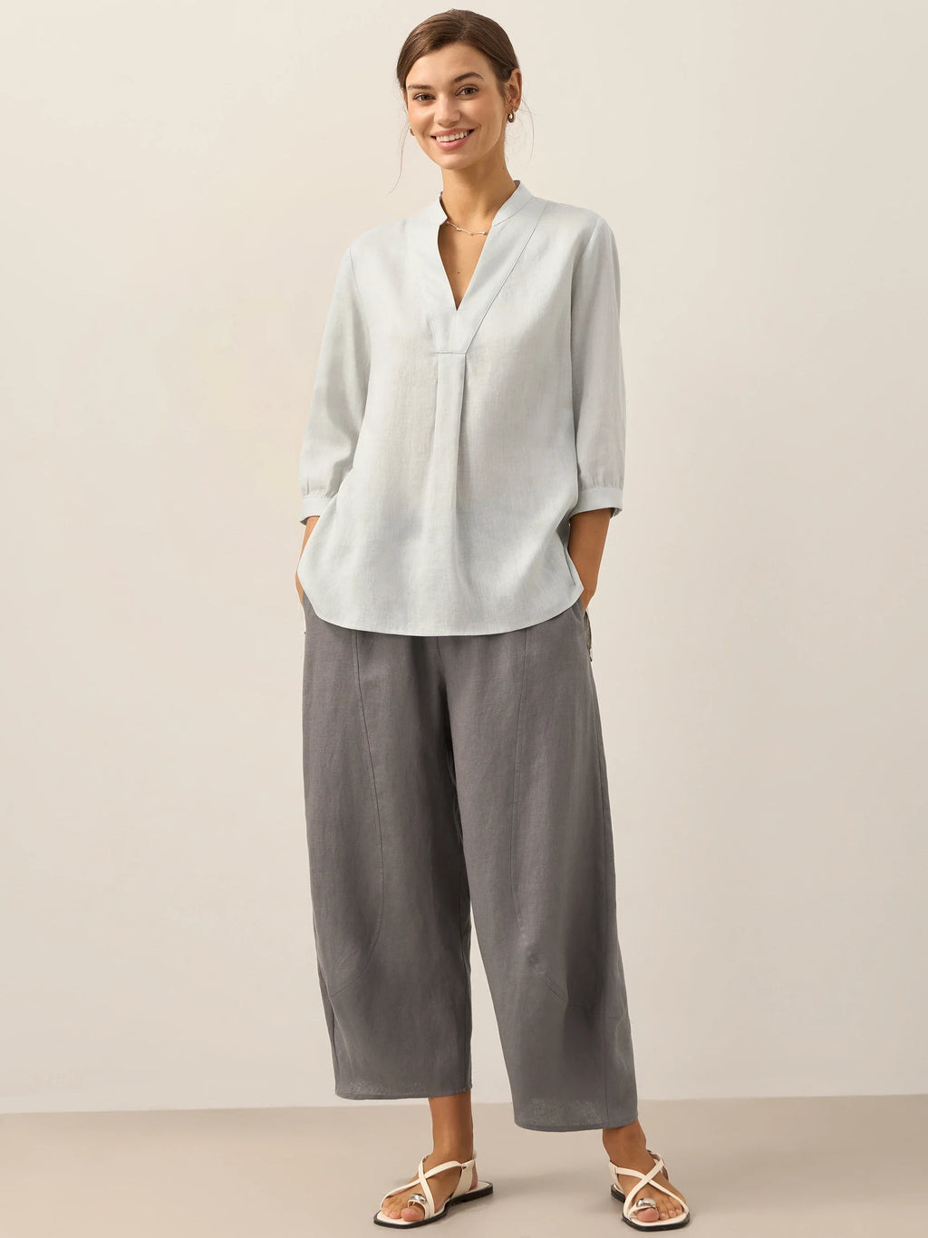 100% Linen Dress Shirt
