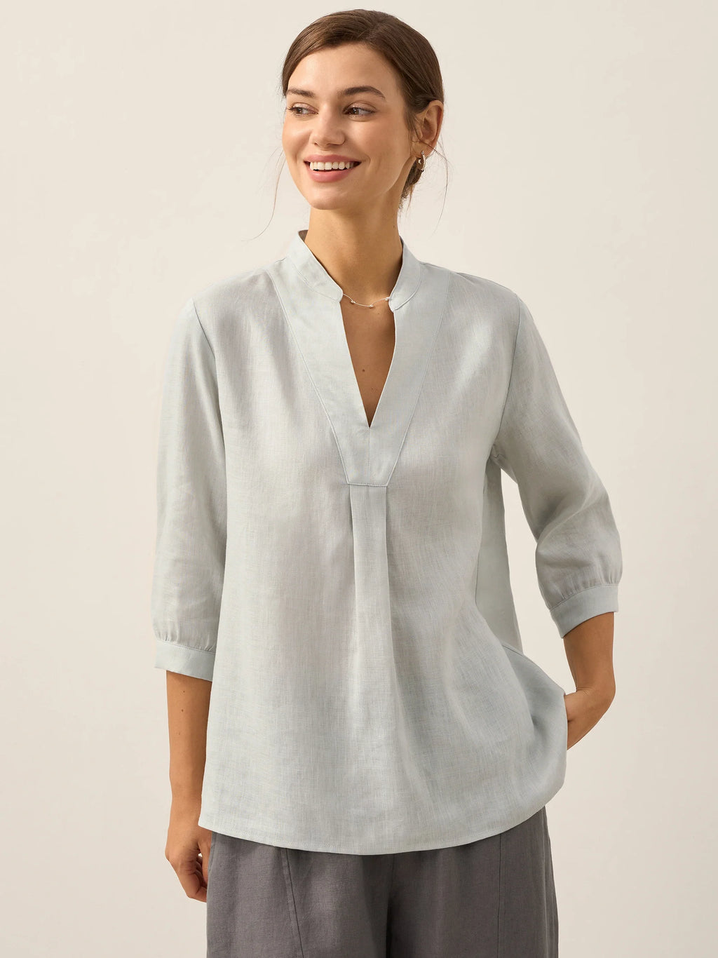 100% Linen Dress Shirt