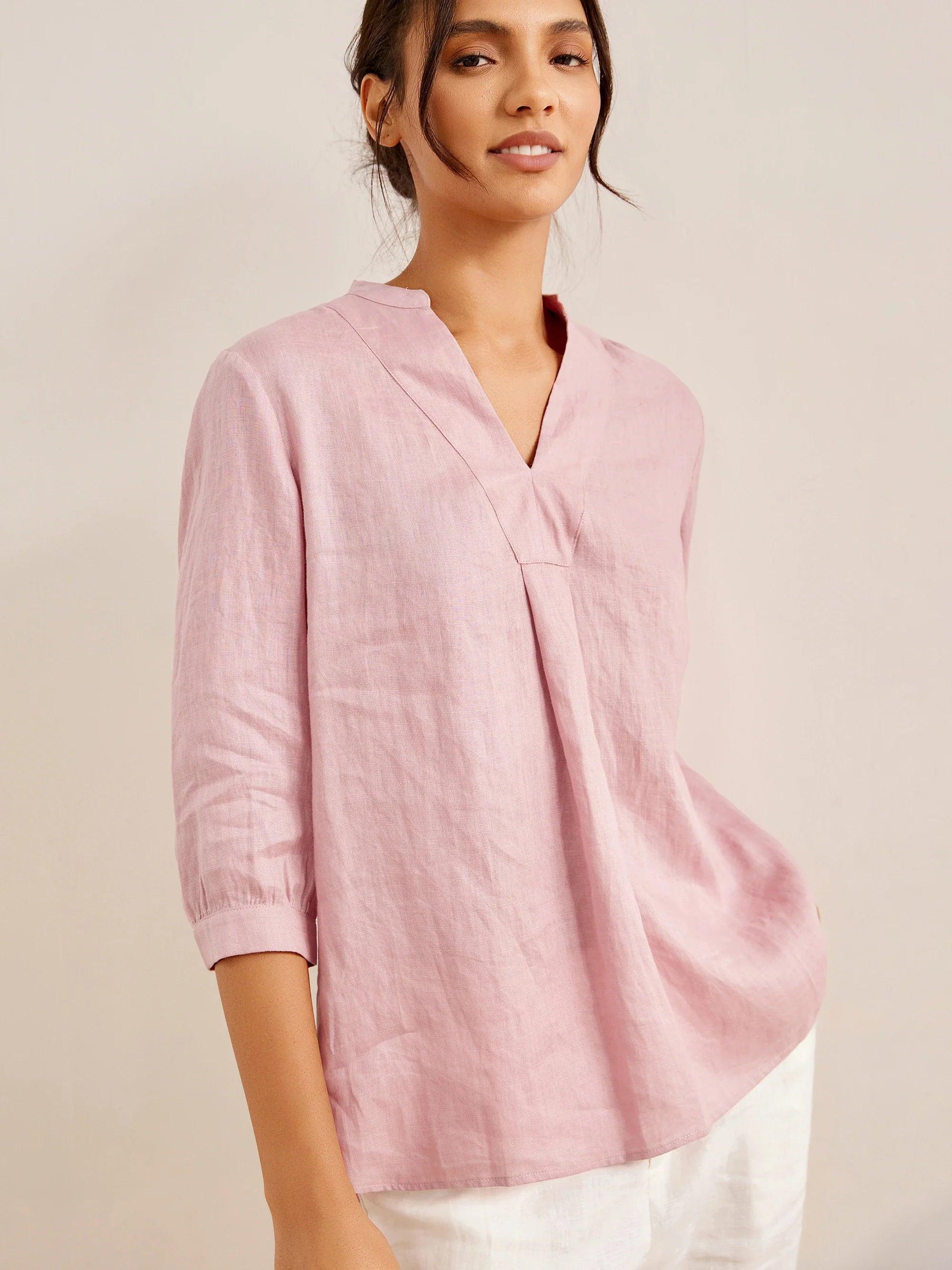 100% Linen Dress Shirt