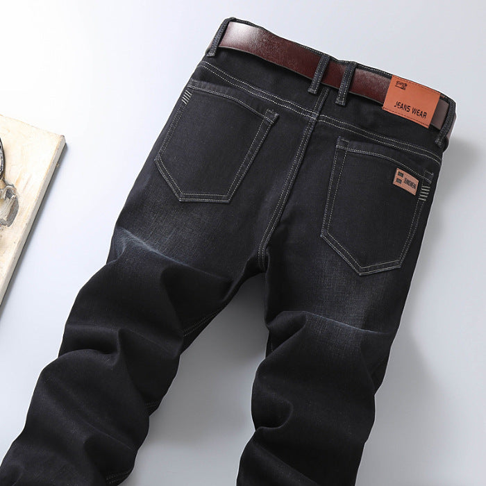 Men's straight-leg jeans