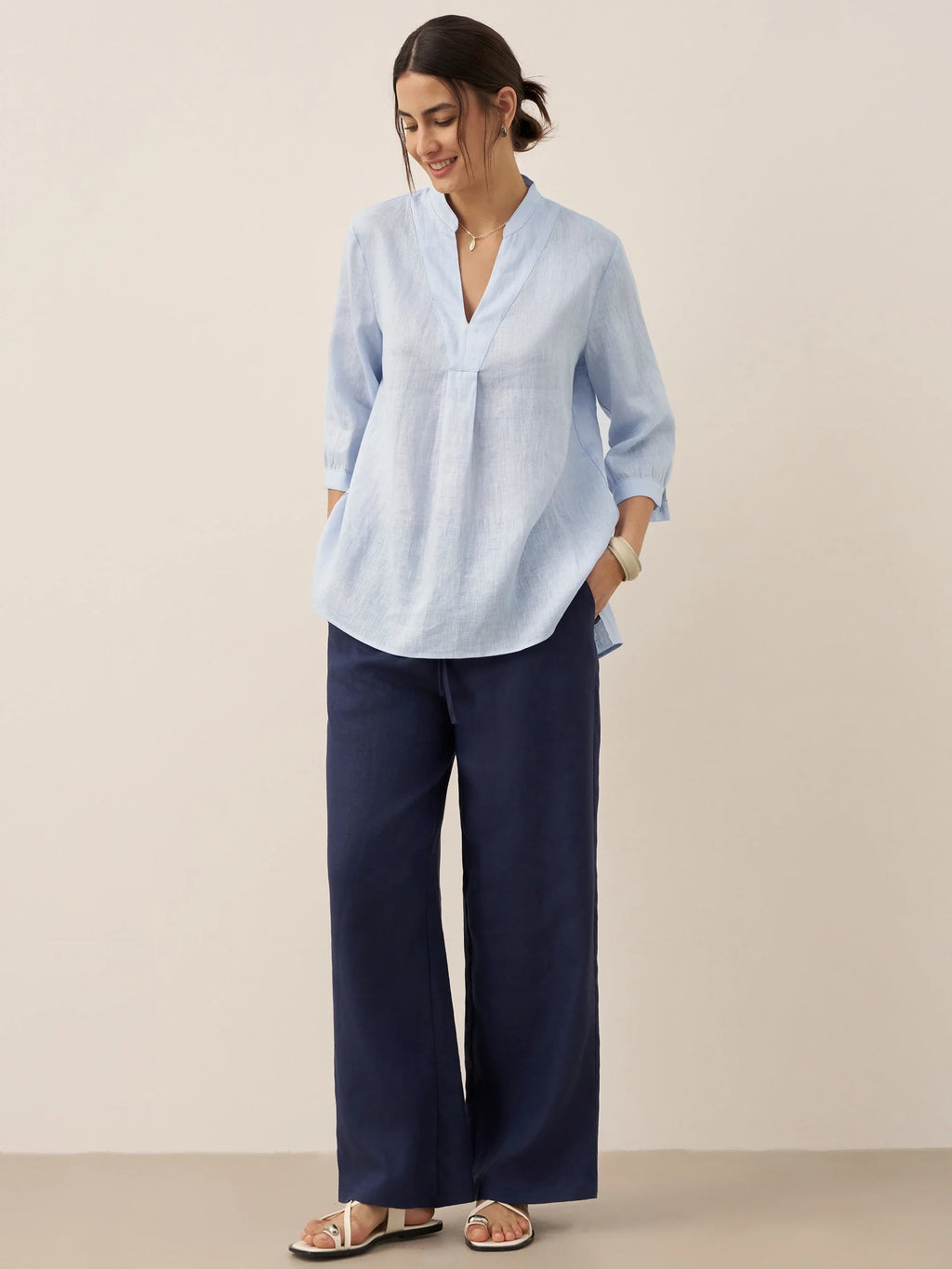 100% Linen Dress Shirt