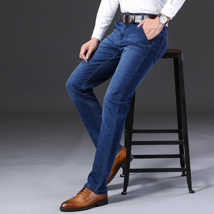 Men's straight-leg jeans