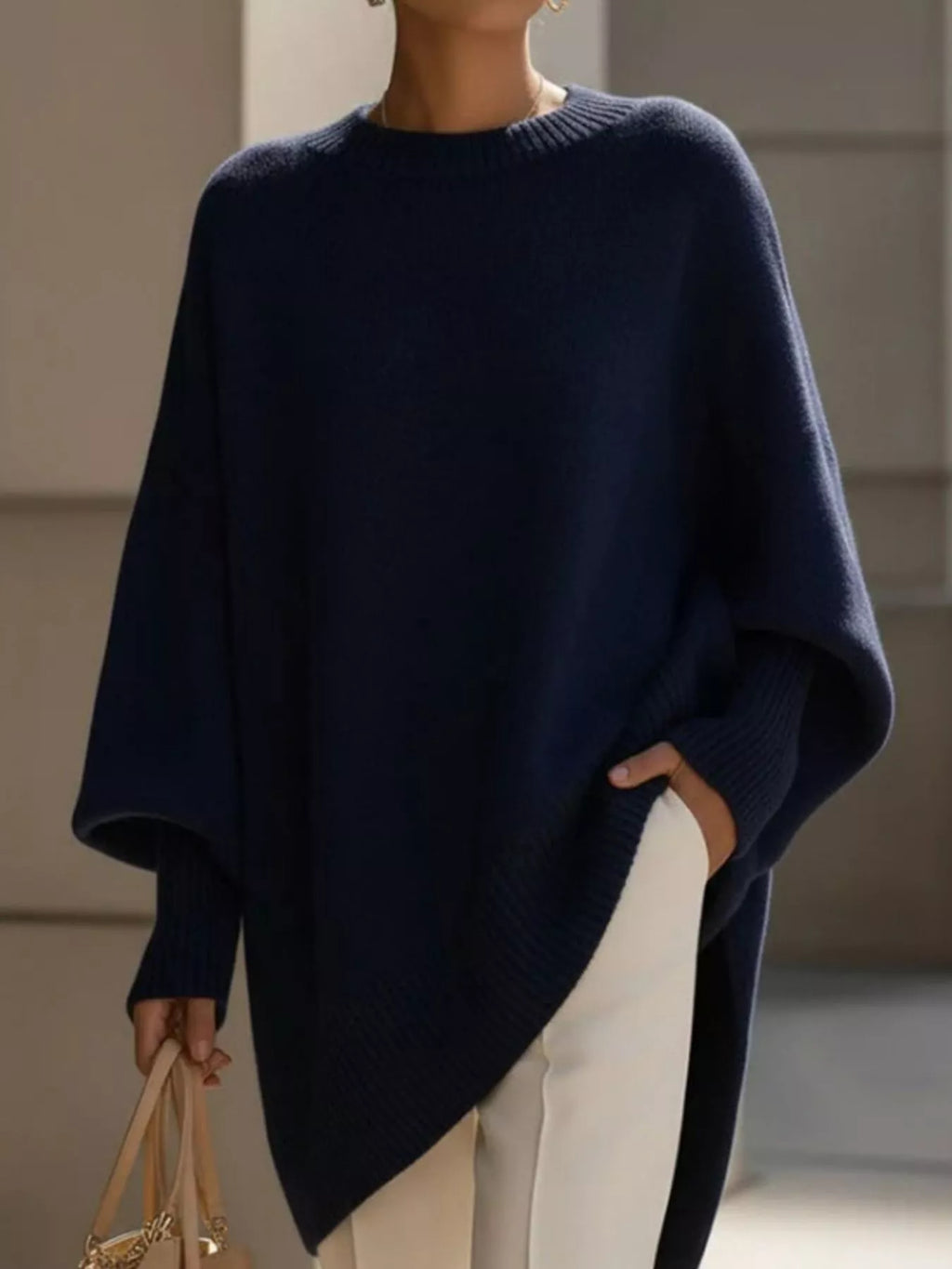 Oversized Sleeve Knit Sweater