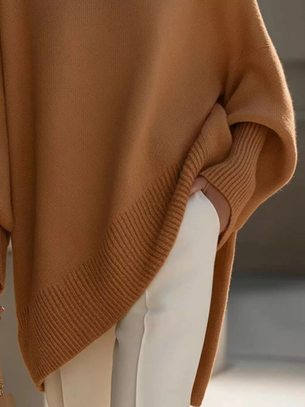 Oversized Sleeve Knit Sweater
