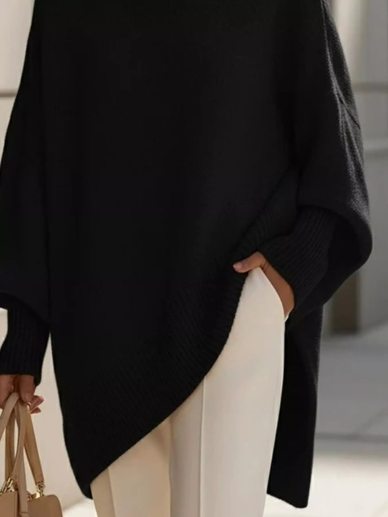 Oversized Sleeve Knit Sweater