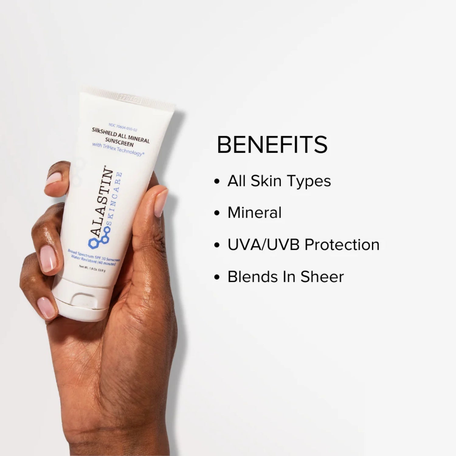 Alastin Skincare Silk SHIELD All Mineral Sunscreen SPF 30 1.9 Oz