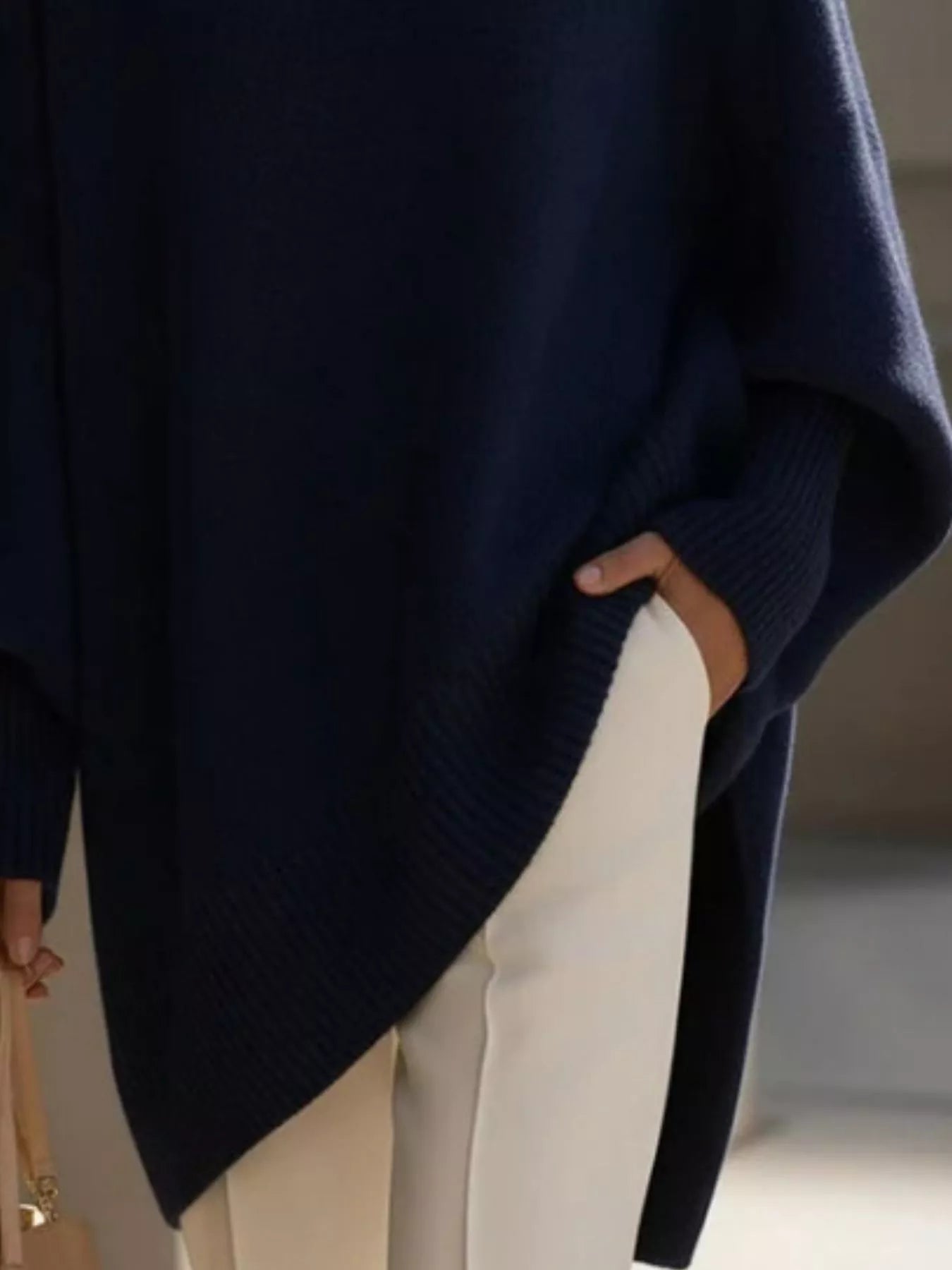 Oversized Sleeve Knit Sweater