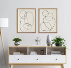 Sylvie Going in Circles Framed Textured Canvas Set by Teju Reval of SnazzyHues