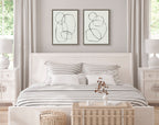 Sylvie Going in Circles Framed Textured Canvas Set by Teju Reval of SnazzyHues