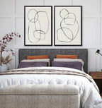 Sylvie Going in Circles Framed Textured Canvas Set by Teju Reval of SnazzyHues