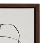 Sylvie Going in Circles Framed Textured Canvas Set by Teju Reval of SnazzyHues